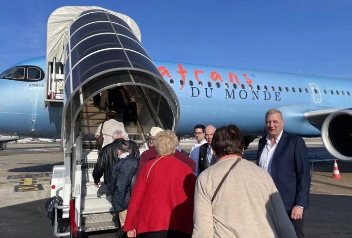 Le 10 mars dernier, Safrans du Monde a relancé ses croisières aériennes tour du monde en avion privé en partenariat avec La Compagnie - DR : Safrans du Monde, Julien Zolli Le 10 mars dernier, Safrans du Monde a relancé ses croisières aériennes tour du monde en avion privé en partenariat avec La Compagnie - DR : Safrans du Monde, Julien Zolli