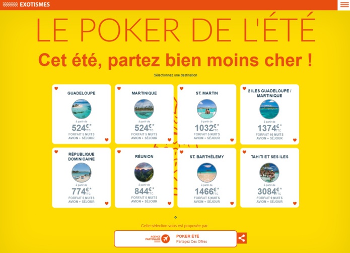 Le Poker de l'été d'Exotismes revient après deux ans d'absence - DR