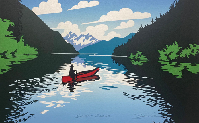 Great Escape de Roy Henry Vickers ©Roy Henry Vickers - publié dans le site Voyage TV5Monde et à découvrir dans notre newsletter Voyages Responsables Great Escape de Roy Henry Vickers ©Roy Henry Vickers - publié dans le site Voyage TV5Monde et à découvrir dans notre newsletter Voyages Responsables