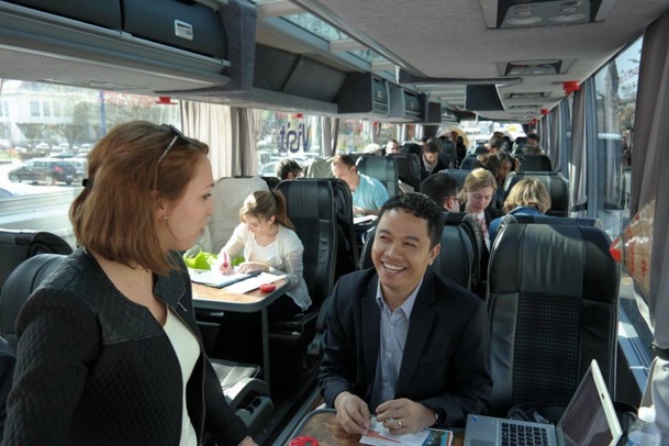 Brive la Gaillarde : l'autocar du TourMaG & Co Road Show a affiché complet !!! - Photo FdL Brive la Gaillarde : l'autocar du TourMaG & Co Road Show a affiché complet !!! - Photo FdL