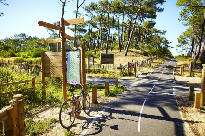 En forêt des Landes (©Vélodyssée)