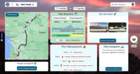 Récapitulatif d'itinéraire sur la plateforme Hexplo
