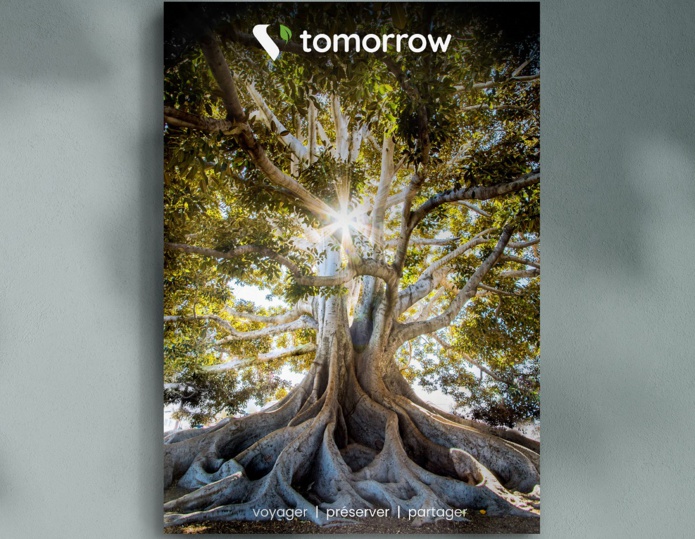La nouvelle brochure Tomorrow qui met à l'honneur des produits éco-responsables de Voyamar - Photo DR