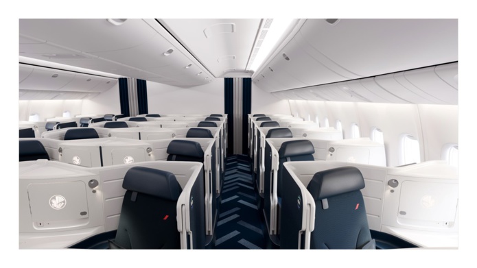 La nouvelle cabine Business d'Air France sur ses 777-300 © AF La nouvelle cabine Business d'Air France sur ses 777-300 © AF