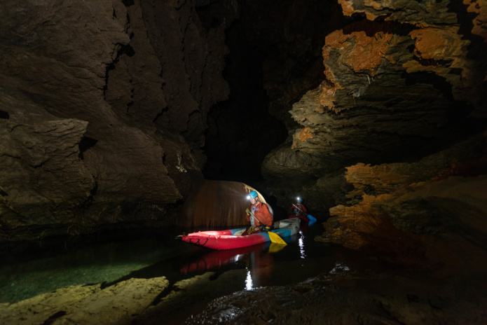 Sortie en rivière souterraine Gouffre géant de la Cabrespine (©DR)