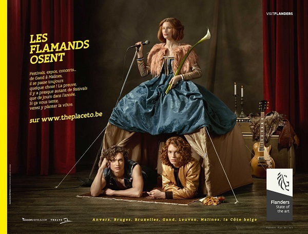 Visit Flanders a fait appel à l'agence Nouveau Monde DDB Nantes pour la conception des visuels de sa campagne de communication - DR Visit Flanders a fait appel à l'agence Nouveau Monde DDB Nantes pour la conception des visuels de sa campagne de communication - DR