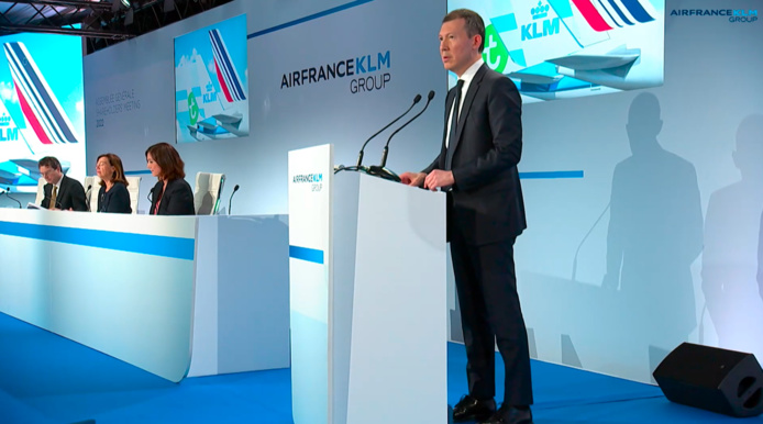 Ben Smith,  directeur général du groupe Air FRance - KLM lors de l'assemblée générale