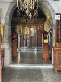 Patmos, l'entrée de la grotte de l'Apocalypse - DR : C.H. Patmos, l'entrée de la grotte de l'Apocalypse - DR : C.H.