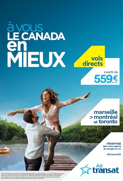 Air Transat : nouvelle campagne d'affichage en province