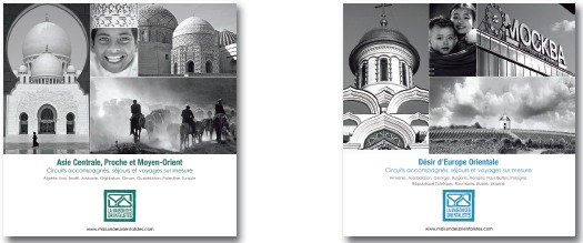 Les 2 nouveaux catalogue de voyages de la Maison des Orientalistes - DR Les 2 nouveaux catalogue de voyages de la Maison des Orientalistes - DR