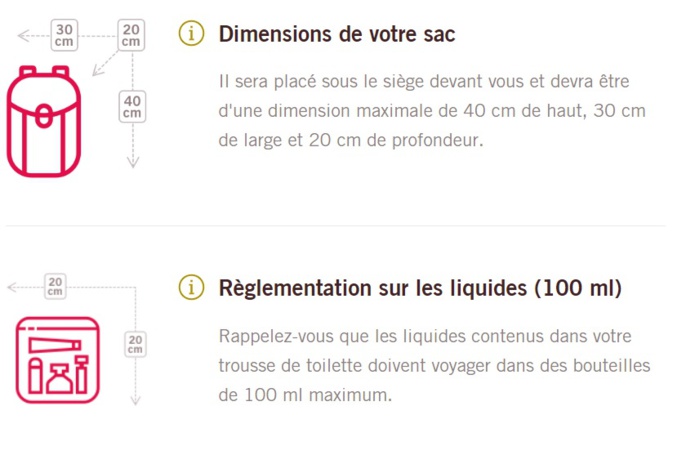 La nouvelle poltique de bagage pour les embarquements non prioritaires - DR