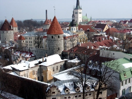 Tallinn, classée au patrimoine mondial de l'Unesco, est en effet l'une des villes médiévales les mieux préservées d'Europe (Cliquer pour agrandir)