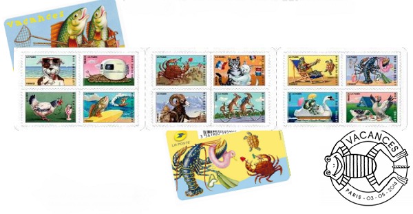 Les timbres sur le thème des vacances sera distribué à partir du 5 mai 2014 - DR Les timbres sur le thème des vacances sera distribué à partir du 5 mai 2014 - DR