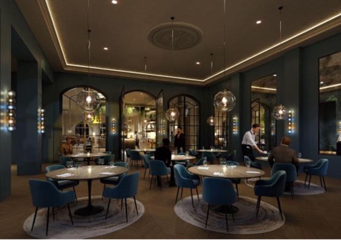 Un restaurant gastronomique dans un hôtel 5* (©Naço Architectures) Un restaurant gastronomique dans un hôtel 5* (©Naço Architectures)