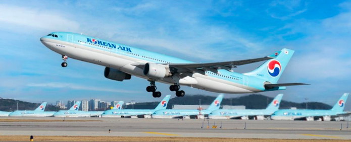 Paris - Séoul : Korean Air opèrera de nouveau 1 vol quotidien aux horaires habituelles d’arrivée à 18h30 et de départ à 21h - DR