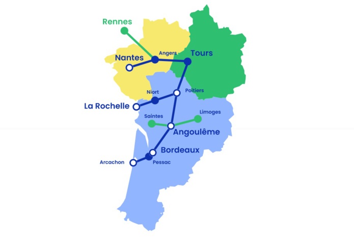 Les premières rames aux couleurs du Train devraient circuler au second semestre 2023 entre Bordeaux et Nantes, selon l'Usine Nouvelle. - DR