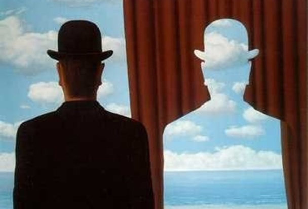 JP Mas et Lucien Salemi, blanc bonnet et Bonnet blanc ? Illustration: René Magritte, Décalcomania. JP Mas et Lucien Salemi, blanc bonnet et Bonnet blanc ? Illustration: René Magritte, Décalcomania.