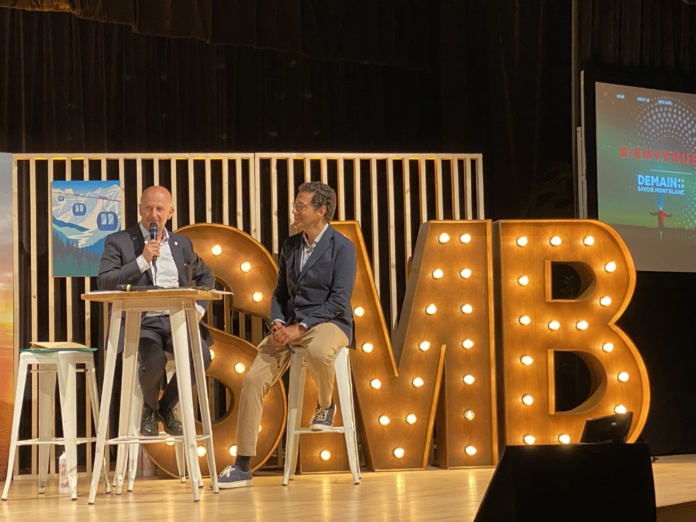 Vincent Rolland, co-président de l'Agence Savoie Mont-Blanc introduit les interventions (©BC) Vincent Rolland, co-président de l'Agence Savoie Mont-Blanc introduit les interventions (©BC)