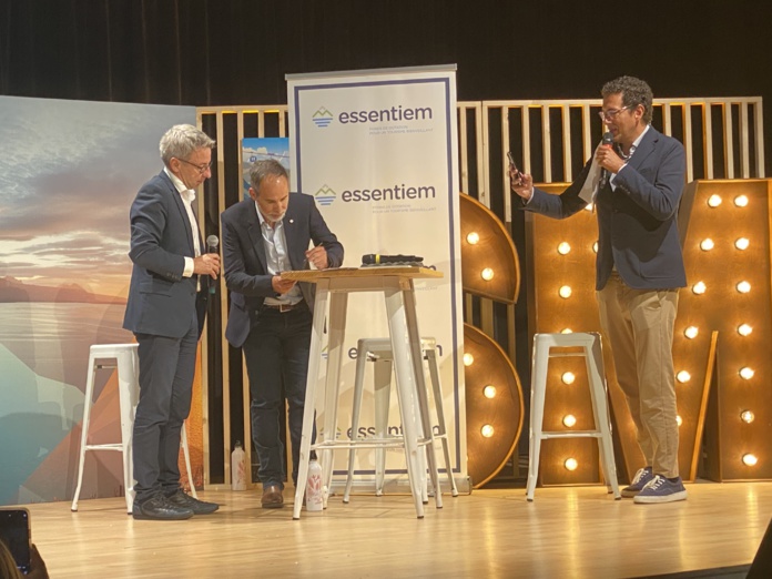 Lionel Flasseur, directeur général du CRT Auvergne Rhône-Alpes apporte le financement du fonds Essentiem (©BC)