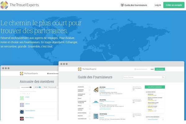 TheTravelexperts.fr is a platform that brings together the two main families of the tourism industry: producers such as tour operators, car rental, airlines... and distributors such as travel agencies.