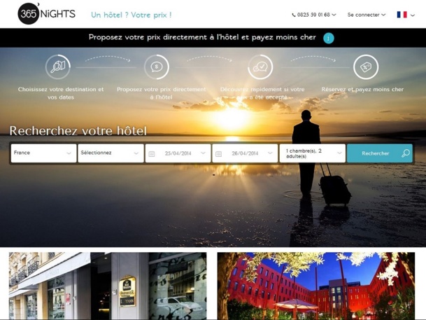 Barteo, le site internet innovant de négociation d'hôtels, devient "365nights".