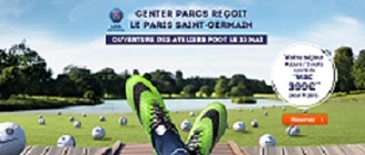 Center Parcs en partenariat avec le PSG. DR