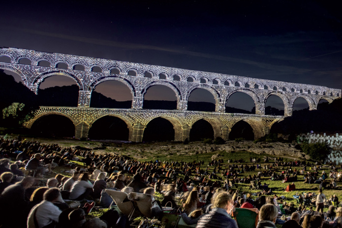 Site du Pont du Gard, Son et Lumières © NCHAVANCE Groupe F