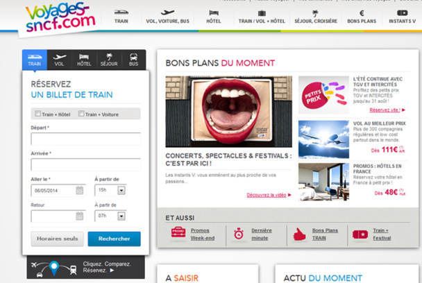 4 milliards d’euros de volume d’affaires en 2013 (+4%) et 75 millions de voyages vendus - Capture écran 4 milliards d’euros de volume d’affaires en 2013 (+4%) et 75 millions de voyages vendus - Capture écran