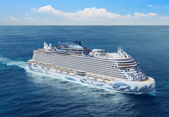 Fin août 2022, le 18e navire de NCL prendra le large. Le Norwegian Prima sera le premier de la nouvelle classe Prima. Cinq autres navires suivront - DR : NCL Fin août 2022, le 18e navire de NCL prendra le large. Le Norwegian Prima sera le premier de la nouvelle classe Prima. Cinq autres navires suivront - DR : NCL