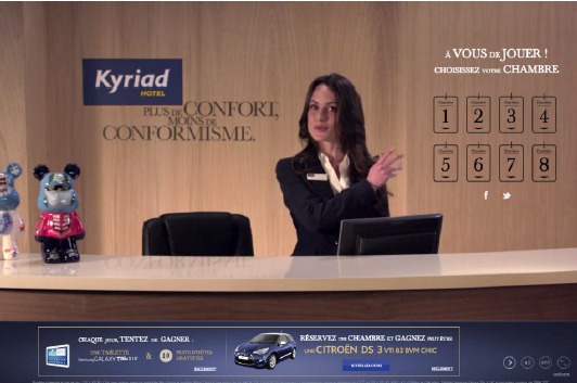 La page d'accueil de la plateforme lincroyablehotelkyriad.com - Capture d'écran La page d'accueil de la plateforme lincroyablehotelkyriad.com - Capture d'écran