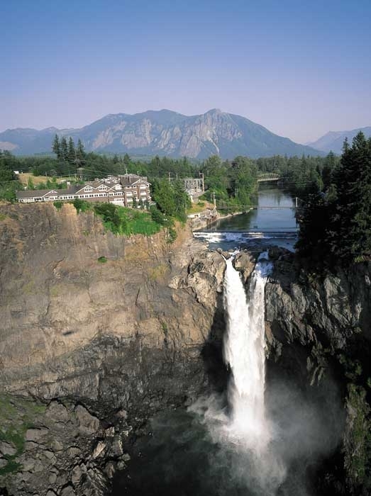 Le Salish Lodge & spa au sommet des chutes de Snogualmie