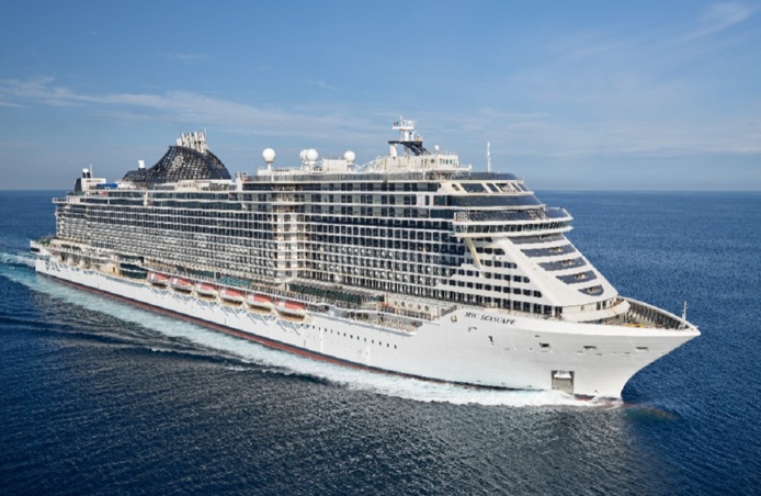 Le MSC Seascape a passé avec brio ses premiers essais intensifs en mer - DR : MSC Croisières Le MSC Seascape a passé avec brio ses premiers essais intensifs en mer - DR : MSC Croisières