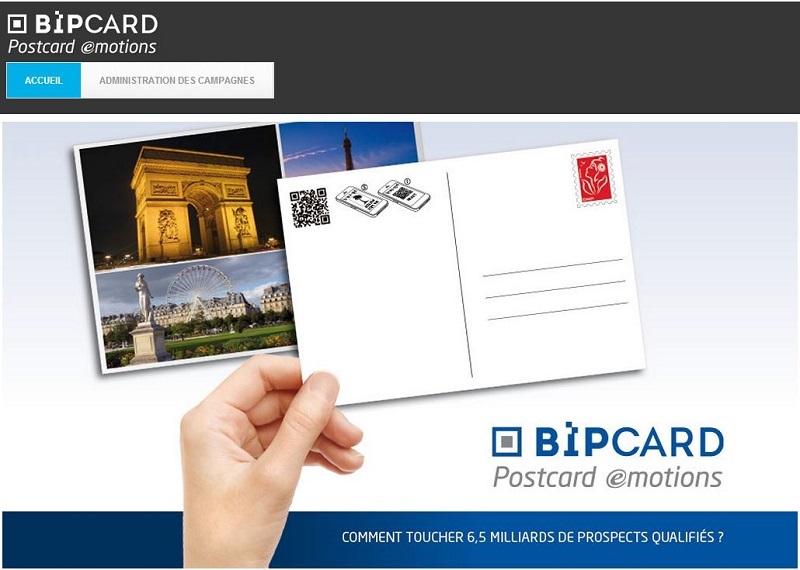 BipCard transforme chaque expéditeur et chaque destinataire en prospects qualifiés. Grâce au flash code unique et aux espaces publicitaires présents sur la plateforme Web, vous pouvez leur proposer des contenus ultra ciblés à même de les intéresser et ainsi développer votre notoriété.