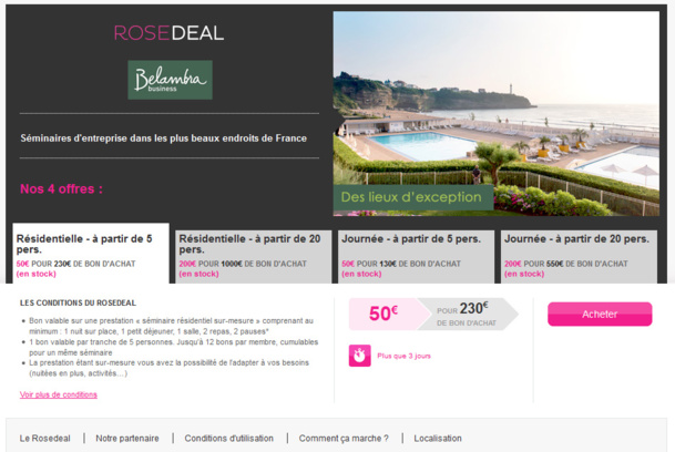 MICE : Belambra Business vend des journées de séminaire sur Vente-Privee MICE : Belambra Business vend des journées de séminaire sur Vente-Privee