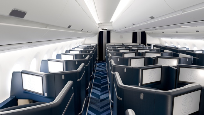 La classe Business sur un A350 ©Air France