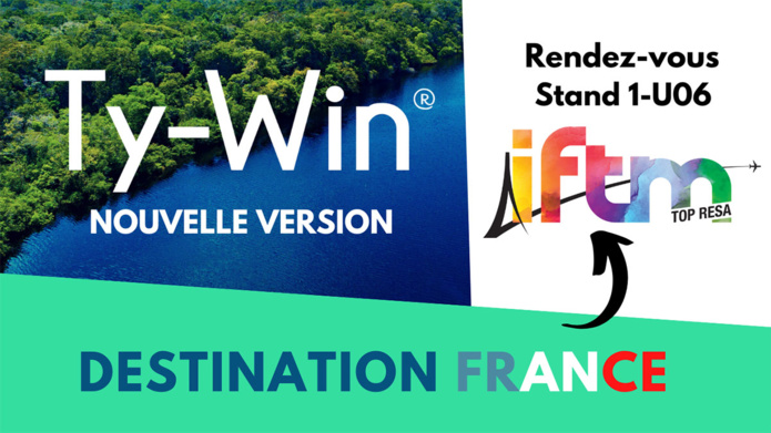 Retrouvez l’équipe Ty-Win à l’IFTM Top Résa 2022 sur le stand 1-U06 © Ty-Win Retrouvez l’équipe Ty-Win à l’IFTM Top Résa 2022 sur le stand 1-U06 © Ty-Win
