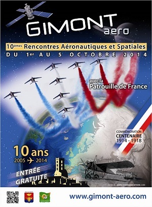 La 10ème édition des Rencontres Aéronautiques et Spatiales de Gimont auront lieu du 1er au 5 octobre 2014. DR La 10ème édition des Rencontres Aéronautiques et Spatiales de Gimont auront lieu du 1er au 5 octobre 2014. DR