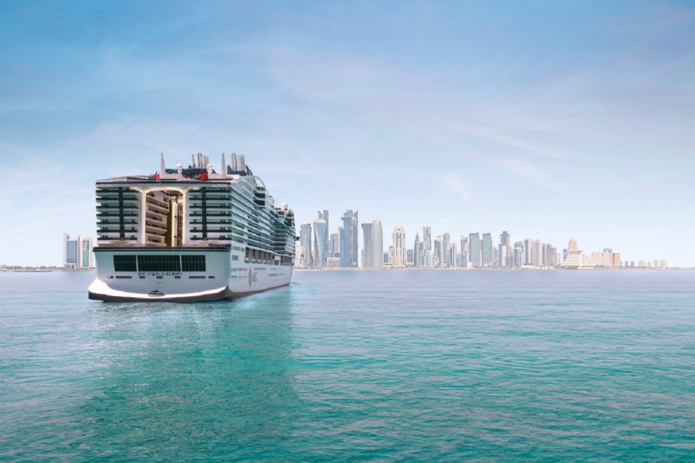 Le MSC World Europa sera baptisé à Doha au Qatar le 13 novembre 2022 - DR