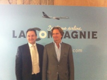 Frantz Yvelin le fondateur de "La Compagnie" entouré par Charles Beigbeder, l'un des investisseurs. DR Frantz Yvelin le fondateur de "La Compagnie" entouré par Charles Beigbeder, l'un des investisseurs. DR