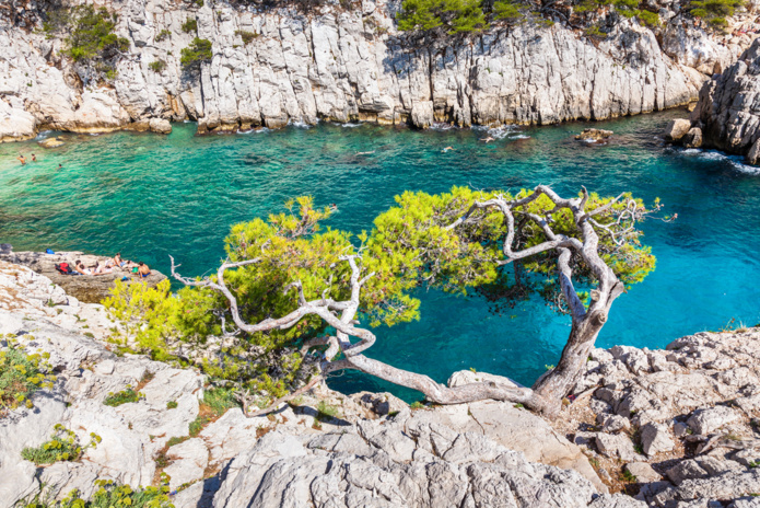 Les week-ends de fin juin et début juillet, et tous les jours du 10 juillet au 21 août, l’accès à la calanque était soumis à une réservation en amont, en ligne et les visiteurs devaient donc présenter un QR code pour accéder à la calanque..crédit DepositPhoto