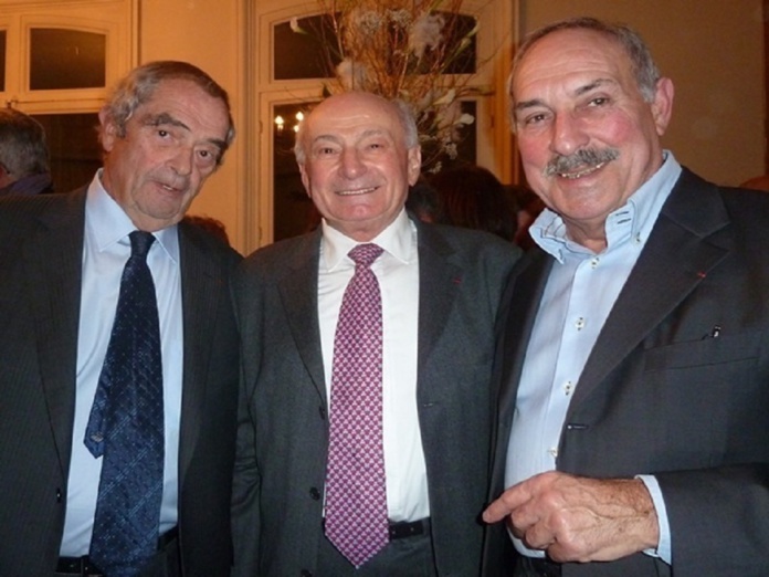Georges Colson, César Balderacchi au centre et Jean Perrin - DR