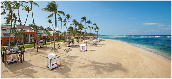 La plage du Breathless Punta Cana