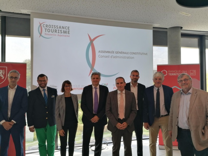 Tous les partenaires réunis à la Cité du Vin (©Nouvelle Aquitaine) Tous les partenaires réunis à la Cité du Vin (©Nouvelle Aquitaine)