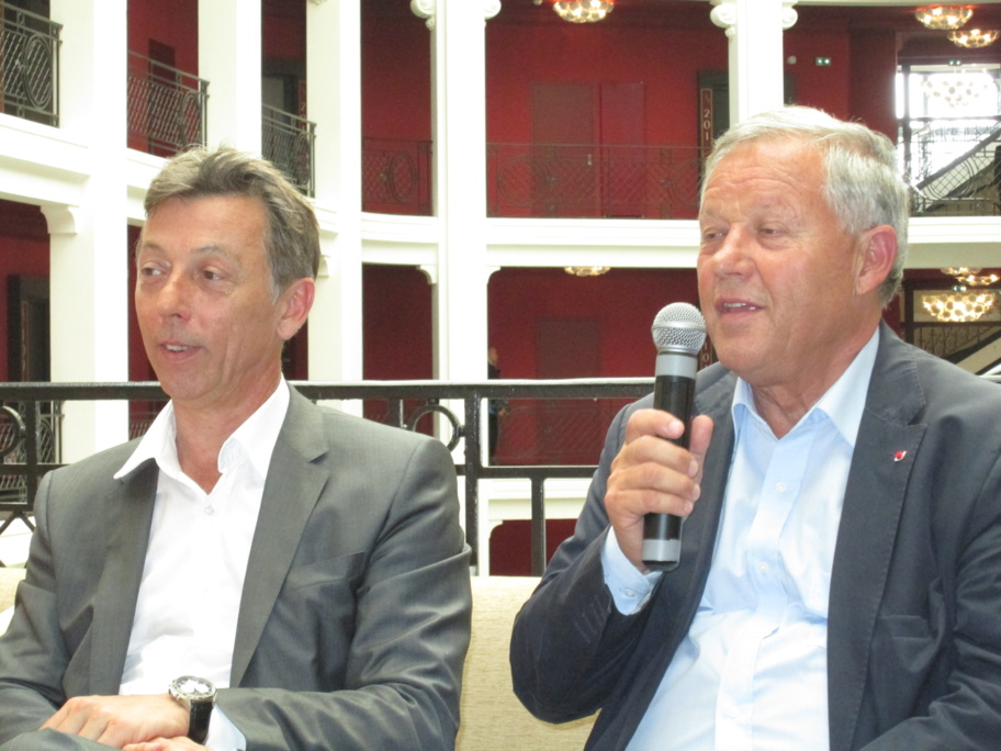 Pascal Lemarchand et le chef trois fois étoilé Georges Blanc Pascal Lemarchand et le chef trois fois étoilé Georges Blanc