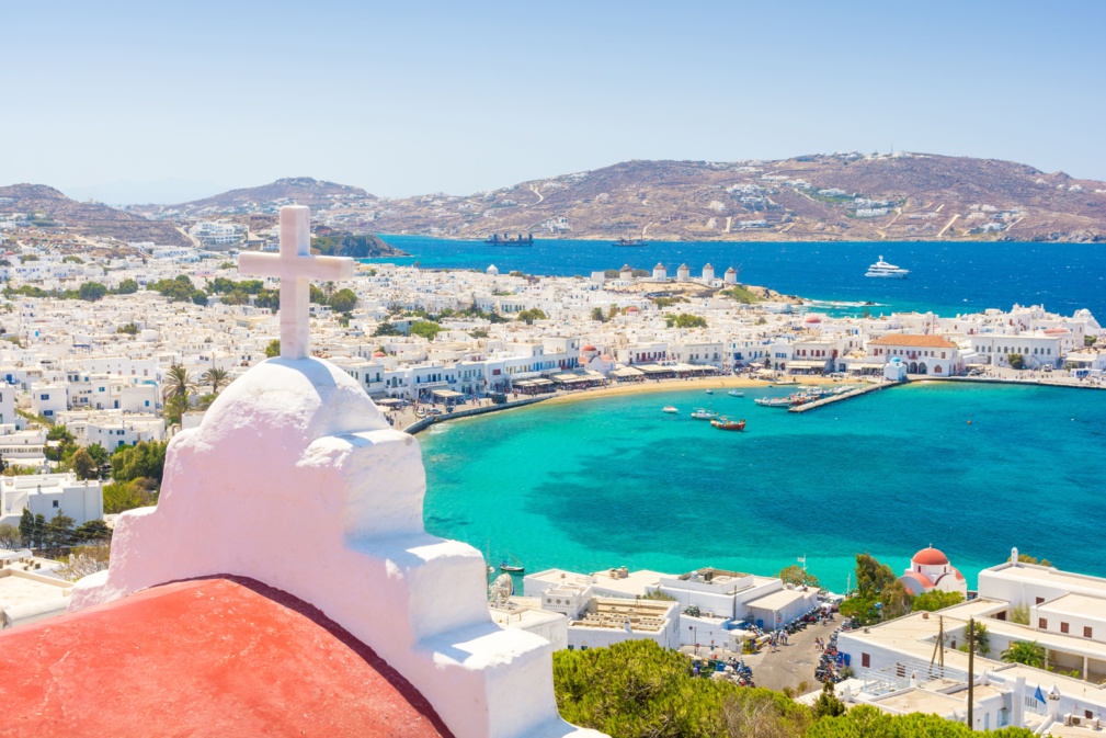 Vue sur l'île de Mykonos, Cyclades, Grèce © lukaszimilena - stock.adobe.com