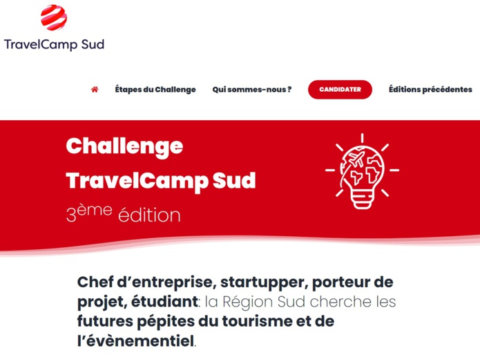 L'appel à candidatures est lancé pour le challenge TravelCamp Sud - DR L'appel à candidatures est lancé pour le challenge TravelCamp Sud - DR