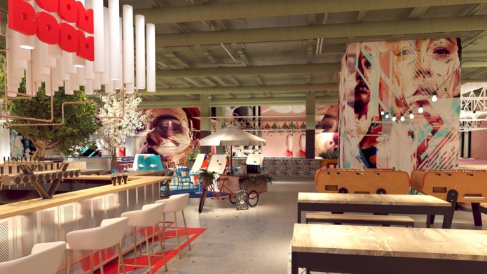 Un concept mêlant la gastronomie et les pratiques de loisirs (©Apsys) Un concept mêlant la gastronomie et les pratiques de loisirs (©Apsys)