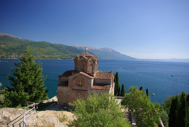 Ohrid est le joyau du tourisme macédonien. On tombe vite sous le charme de cette vieille ville perchée au dessus du lac, classée au patrimoine mondial de l’Unesco depuis 1979 - DR : J-F.R.