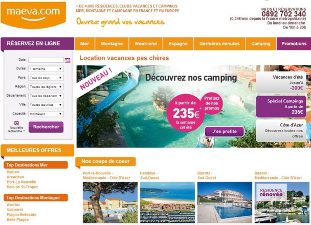 Le Groupe Pierre & Vacances-Center Parcs  confirme le déploiement  d’une nouvelle activité de distribution sur internet et s’associe à La Compagnie des Vacances.