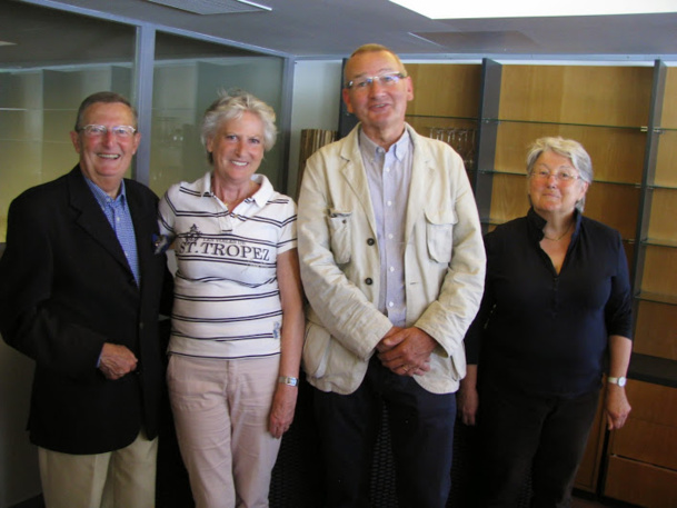 Les membres du Bureau de la région Grand Ouest. De gauche à droite : Jean Claude Cailleton, Eliane Lepage, Dominique Malassis et Dominique Pradère